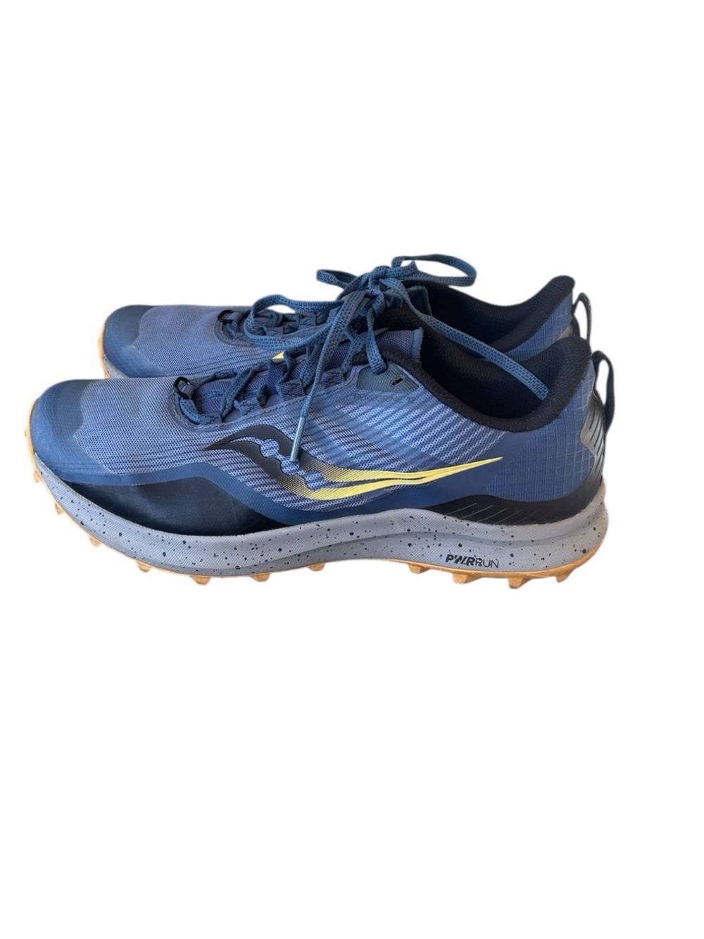 Saucony Peregrine 12 Trail Running Sneaker Women’s Basin Blue Gold Size 10